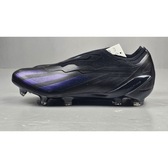 Adidas X Crazyfast.1 FG Soccer Cleats Mens‎ 7 Womens 8.5 Black Laceless GY7382 - Picture 1 of 5
